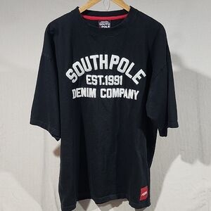 Southpole Vintage‎ Authentic Collection 2 Ply Black Graphic T-Shirt Size XL